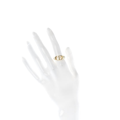 Christian Dior Metal Pearl 30 Montaigne Ring L Gold 2 of 4