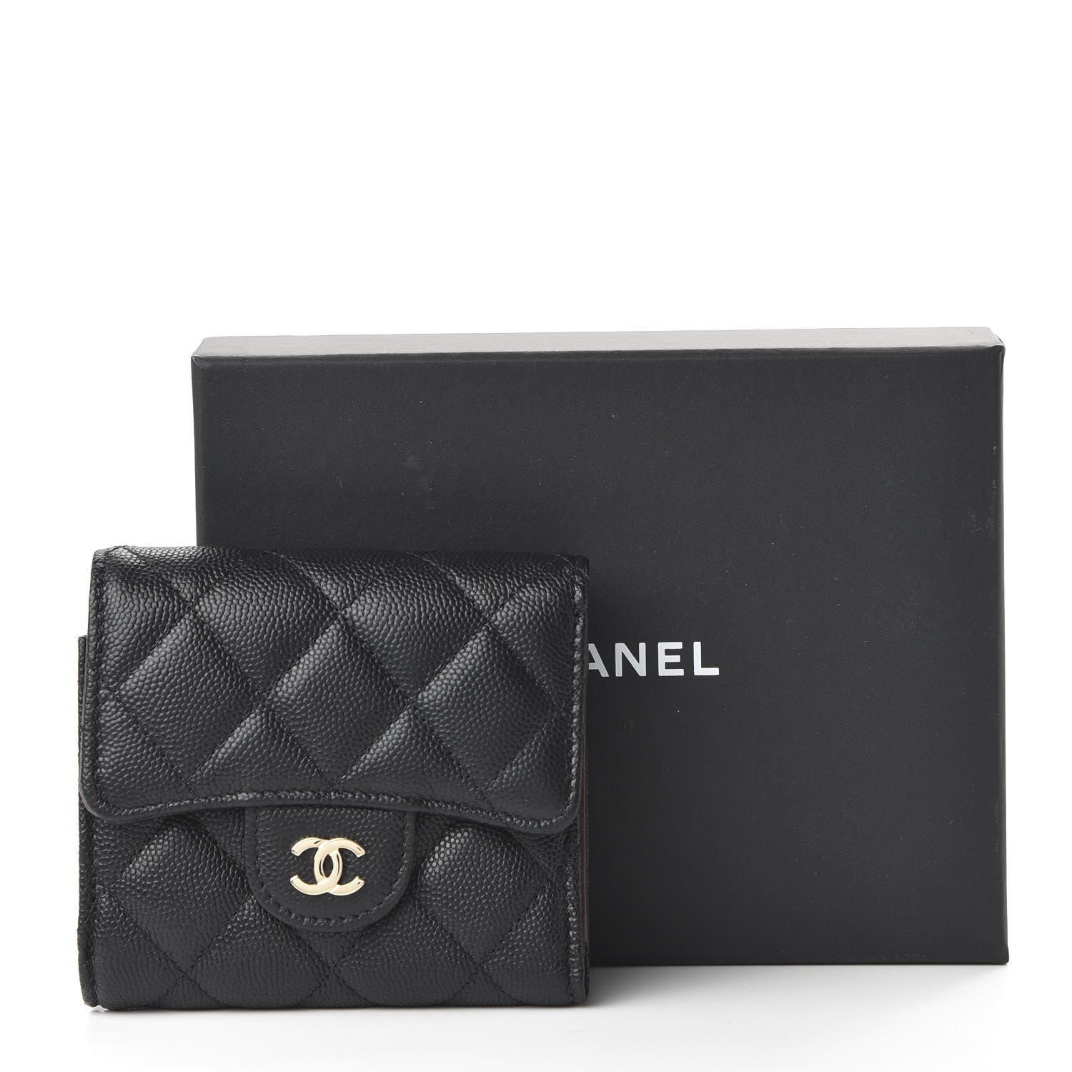 Chanel Caviar Quilted Compact Flap Wallet Black 11 of 11