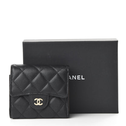 Chanel Caviar Quilted Compact Flap Wallet Black 11 of 11