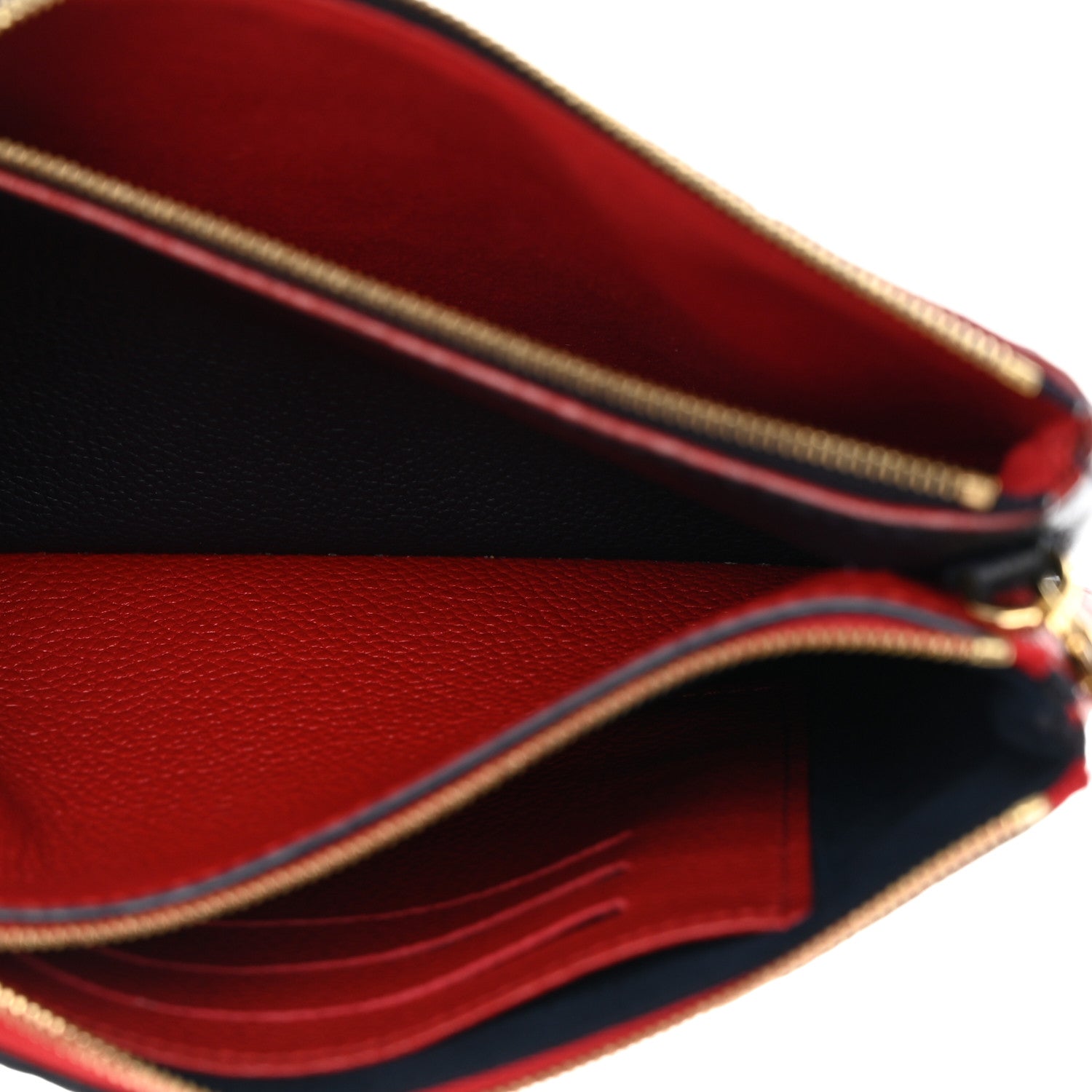 Louis Vuitton Empreinte Double Zip Pochette Marine Rouge 6 of 12