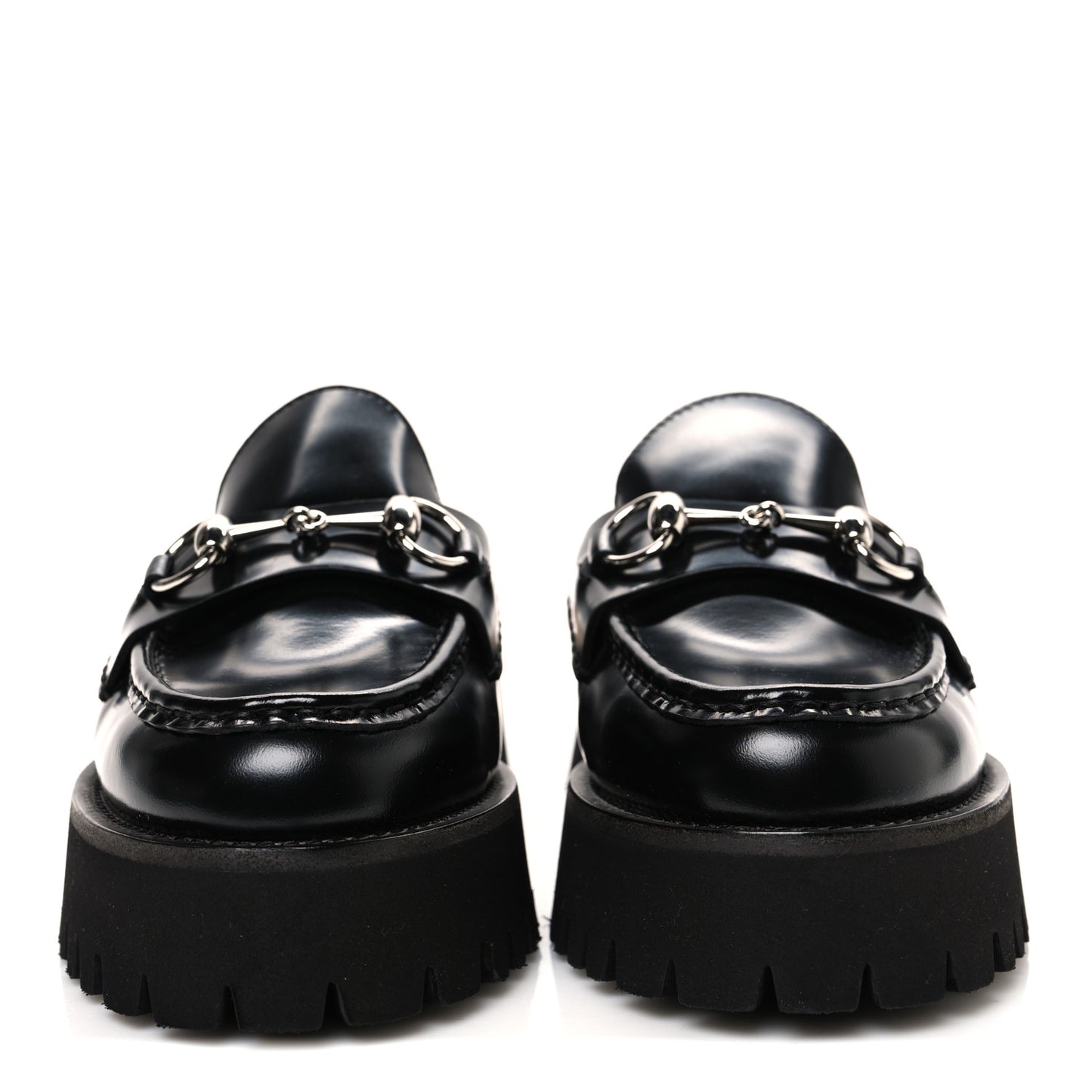 Cordovan Lux Womens Sylke Horsebit Platform Mules 37.5 Black