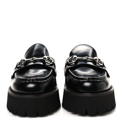 Gucci Cordovan Lux Womens Sylke Horsebit Platform Mules 37.5 Black 3 of 12