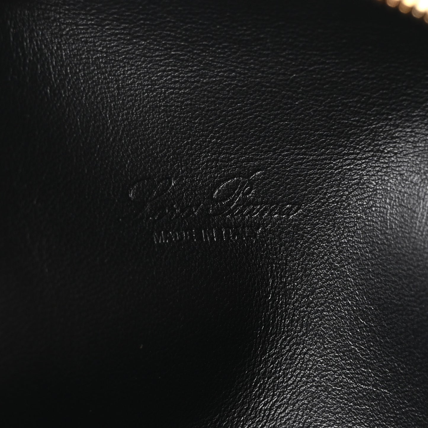 Grained Calfskin L19 Extra Pocket Pouch Black