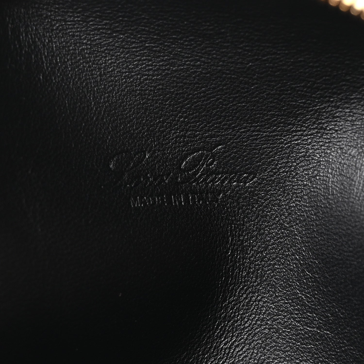 Loro Piana Grained Calfskin L19 Extra Pocket Pouch Black 6 of 9