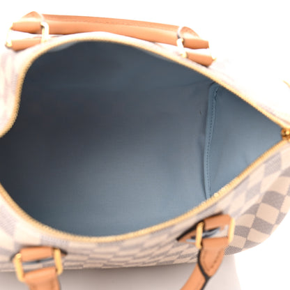 Louis Vuitton Damier Azur Braided Speedy Bandouliere 30 Blue 5 of 10