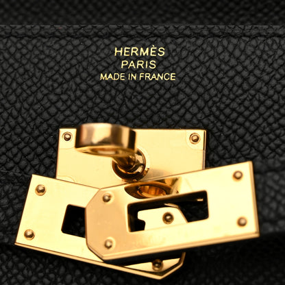 Hermes Epsom Kelly Wallet To Go Black 6 of 7