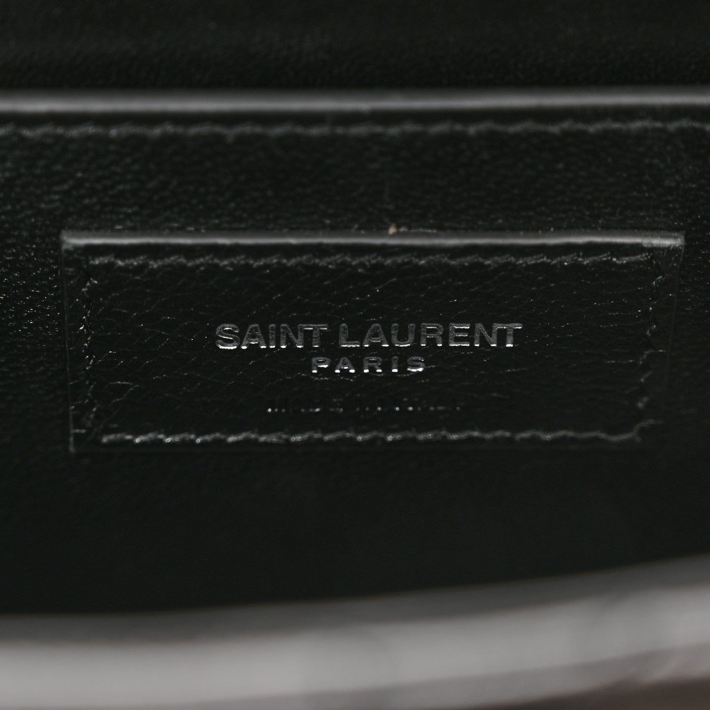 Lambskin Quilted Monogram June Box Bag Black