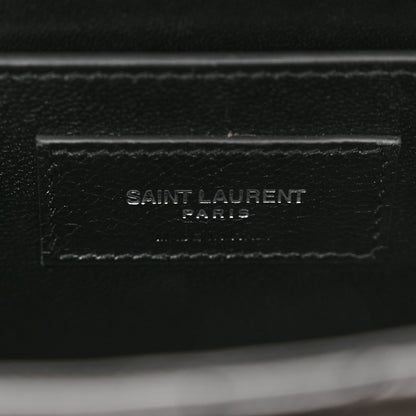 Saint Laurent Lambskin Quilted Monogram June Box Bag Black 6 of 13