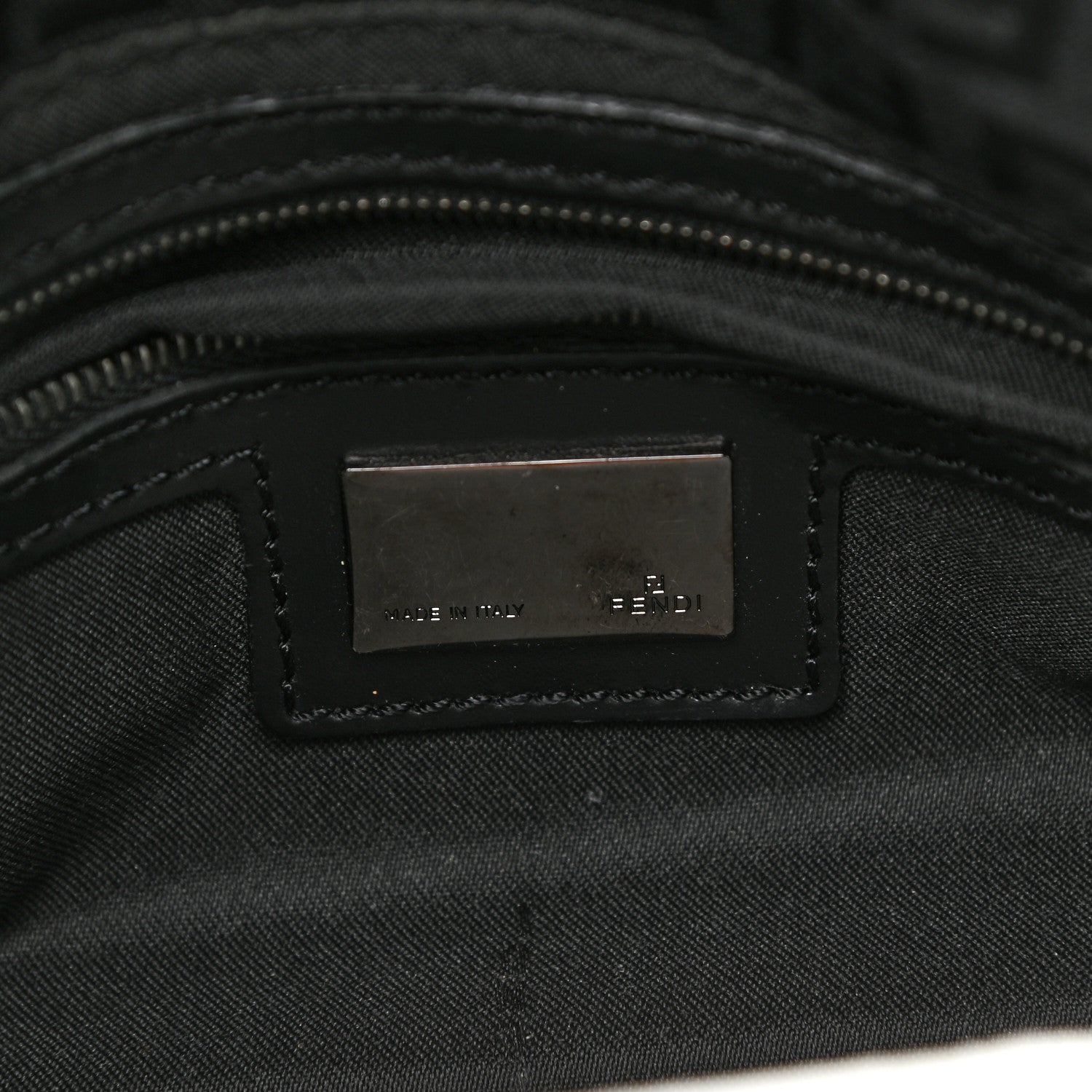 Fendi Zucchino Baguette Black 6 of 14