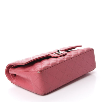 Chanel Caviar Quilted Medium Double Flap Dark Pink 4 of 14