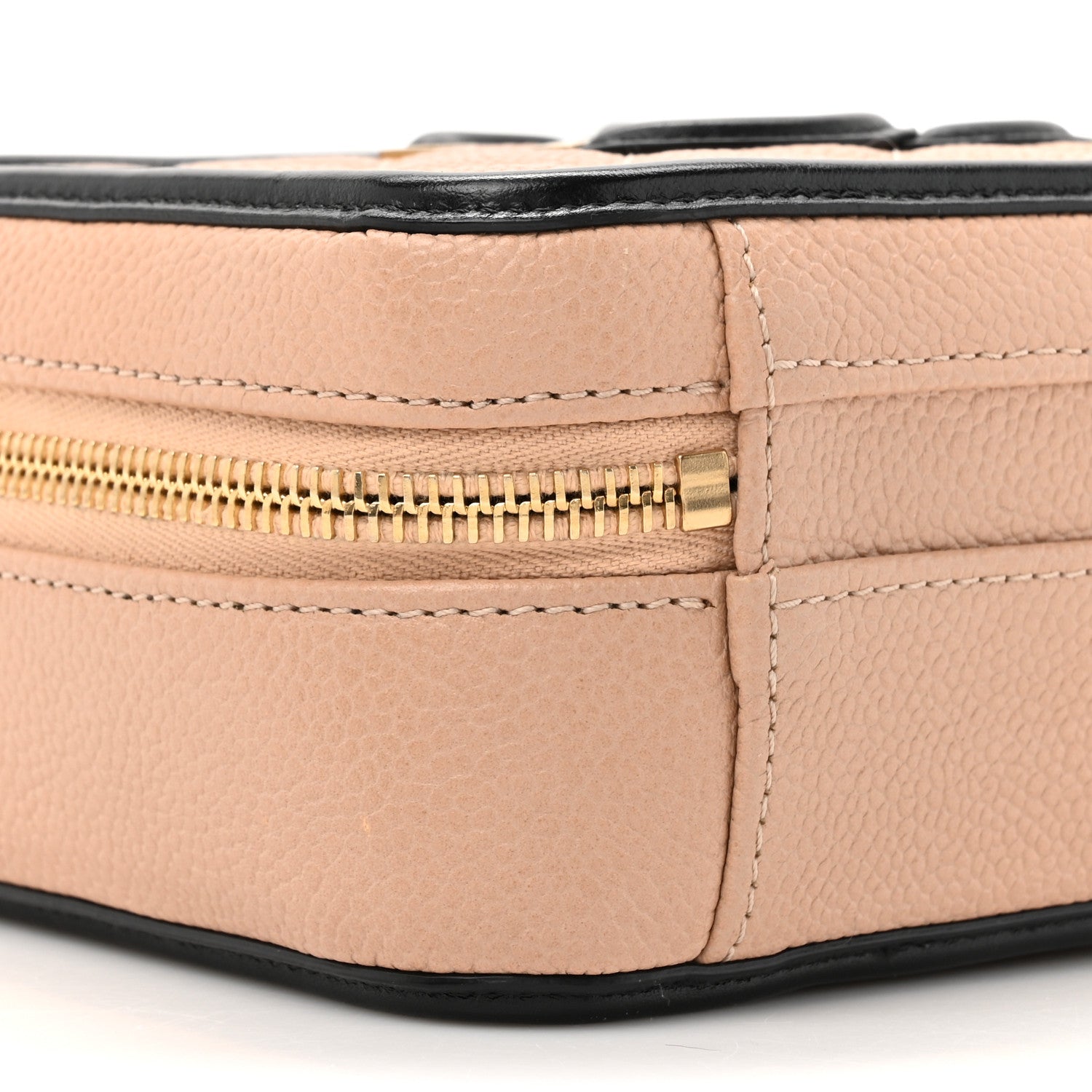 Chanel Caviar Quilted Small CC Filigree Vanity Case Beige Black 10 of 10