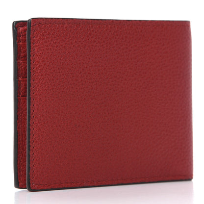 Gucci Calfskin Logo Bi-Fold Wallet Red 3 of 7