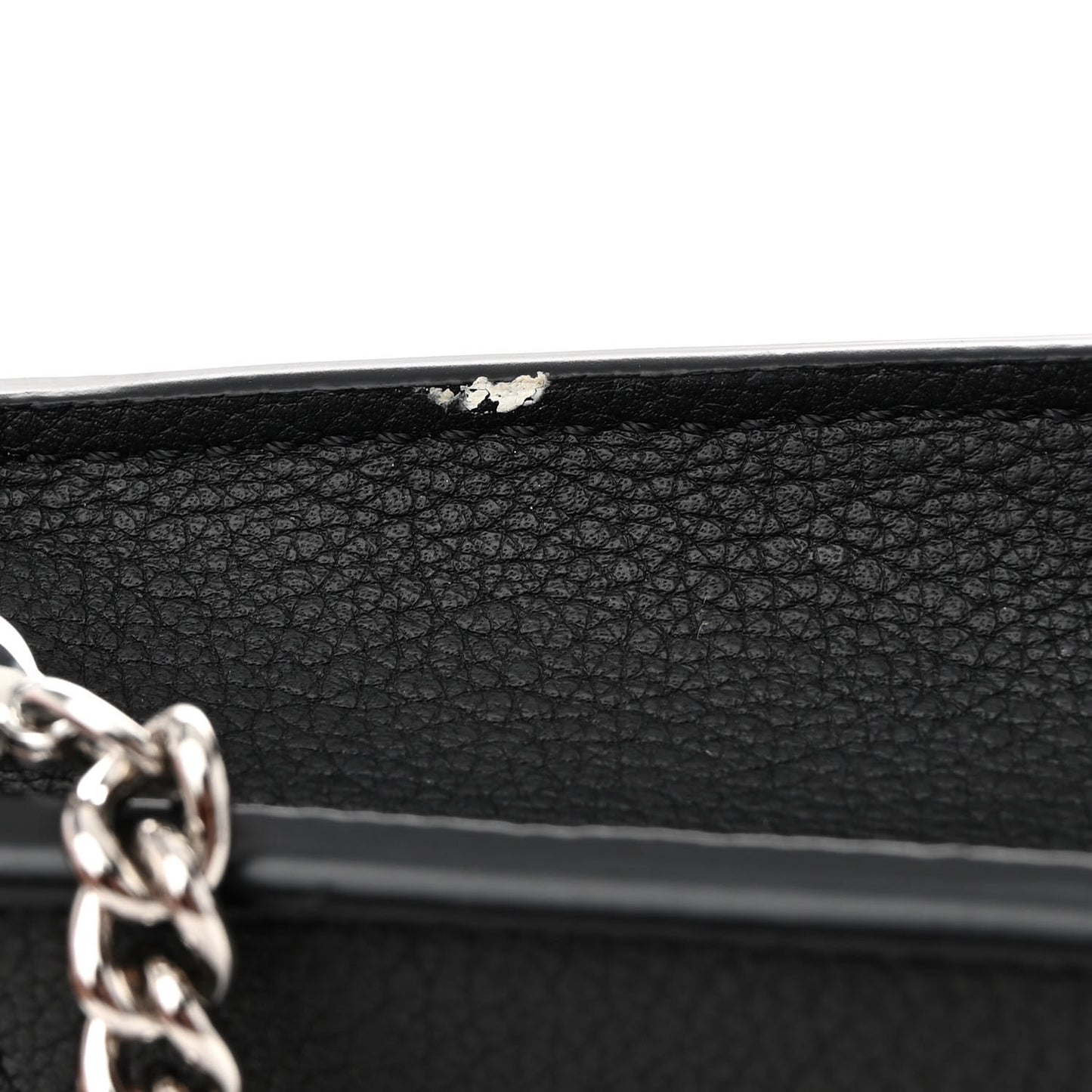 Soft Calfskin My Lockme Chain Pochette Black