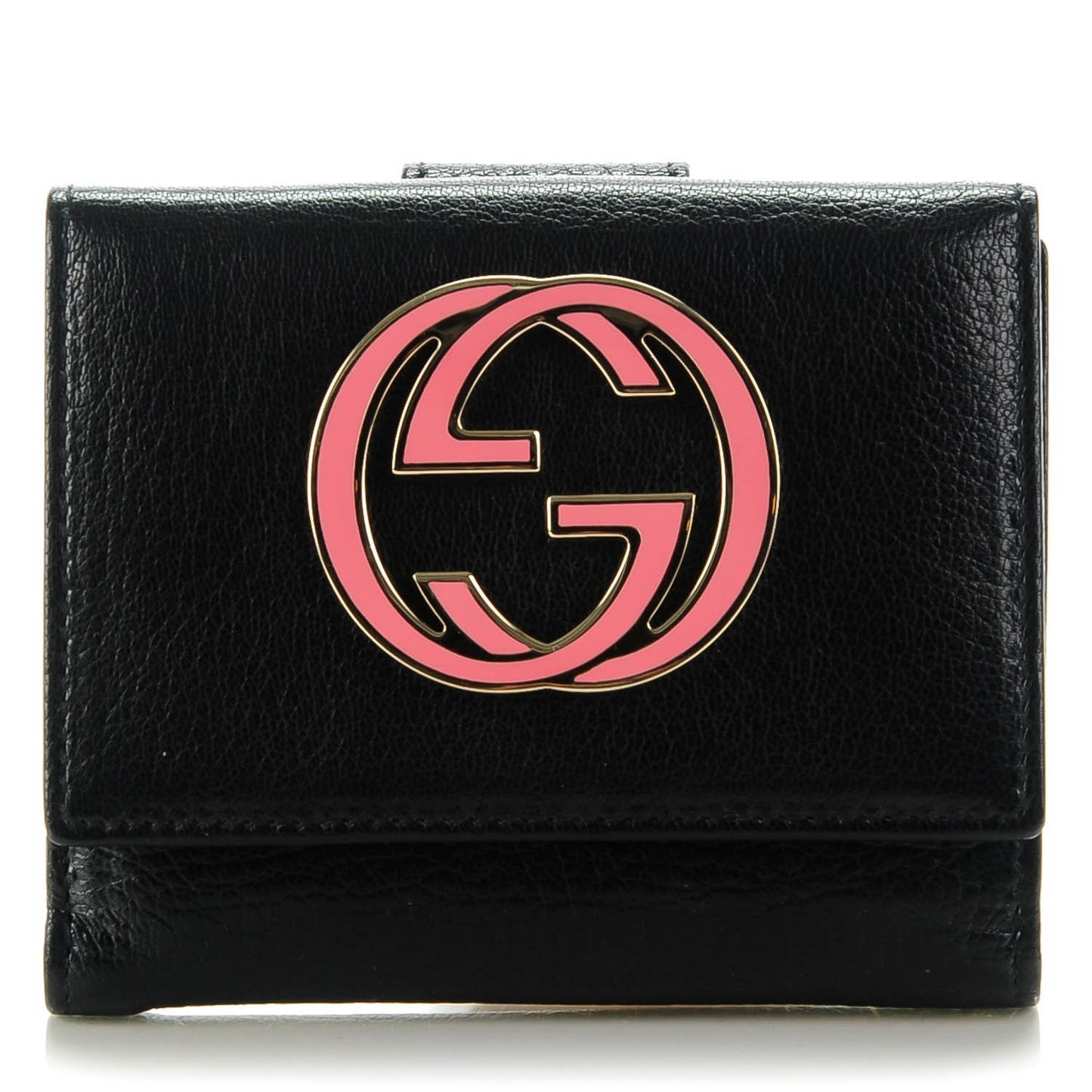 Goatskin Blondie French Flap Wallet Black