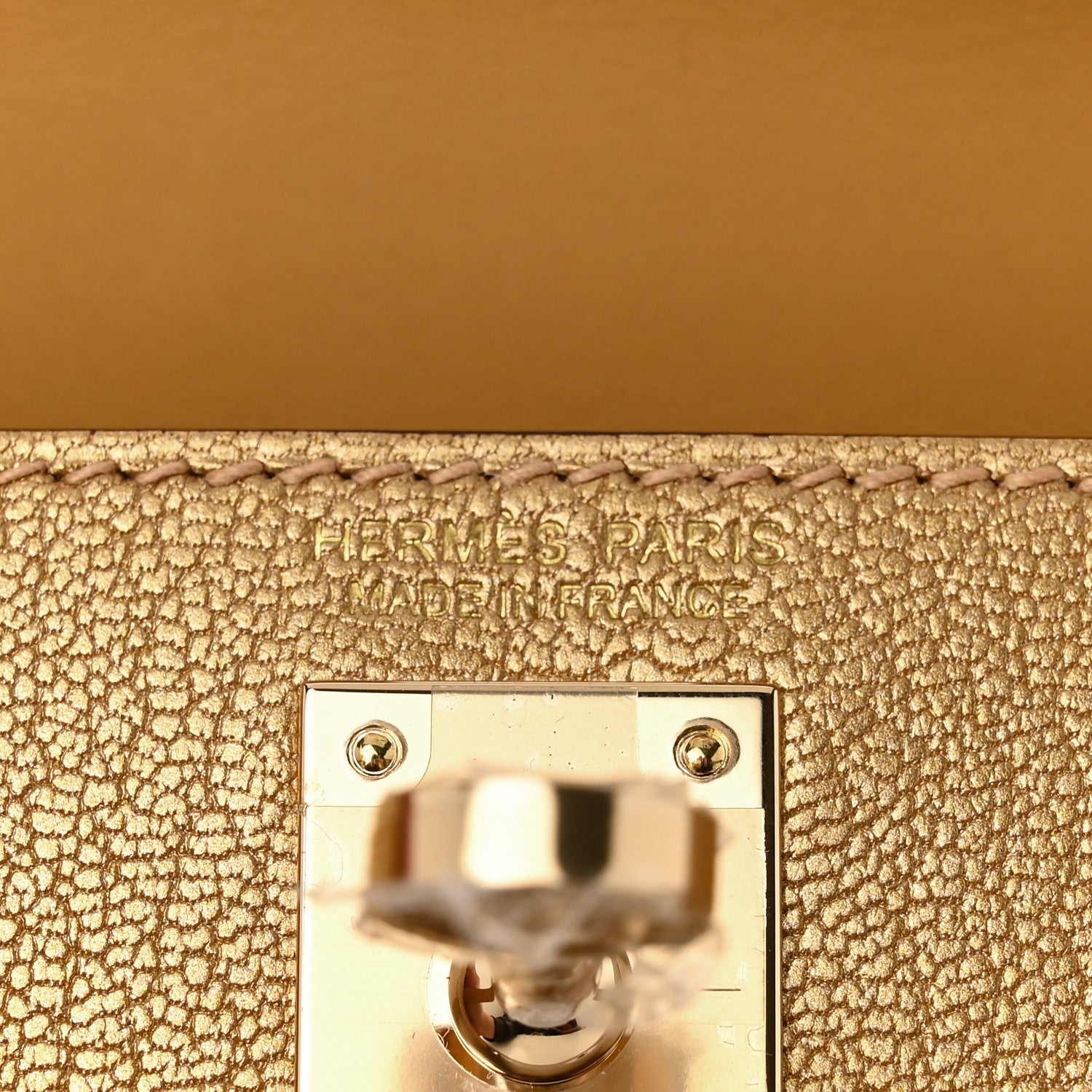 Hermes Metallic Chevre Chamkilight Mini Kelly Sellier 20 Dore 6 of 10