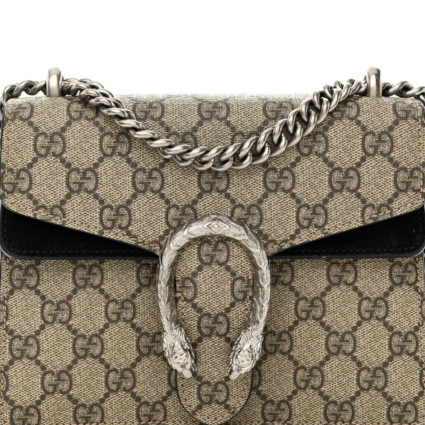 GG Supreme Monogram Mini Dionysus Shoulder Bag Black