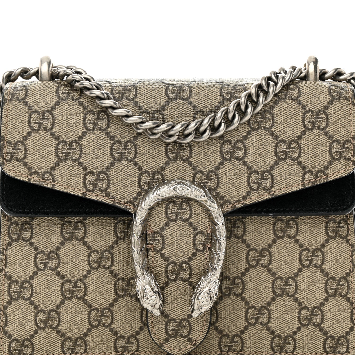 Gucci GG Supreme Monogram Mini Dionysus Shoulder Bag Black 8 of 13
