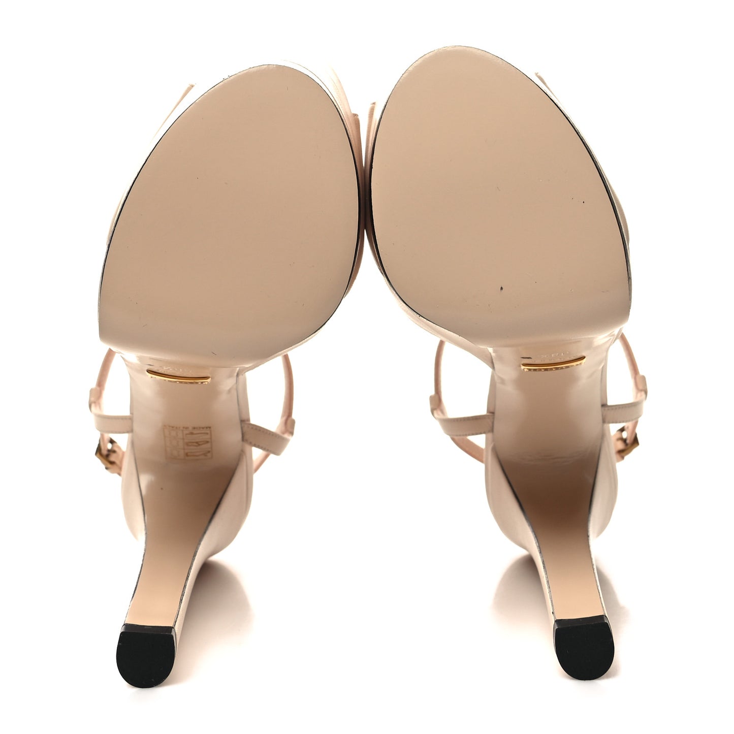 Malaga Kid Angel T-Strap Platform High Heel Pumps 38.5 Skin Rose