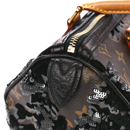 Louis Vuitton Monogram Fleur De Jais Sequins Speedy 30 13 of 15