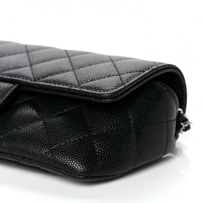 Chanel Caviar Quilted Glasses Case With Chain Black 6 of 13