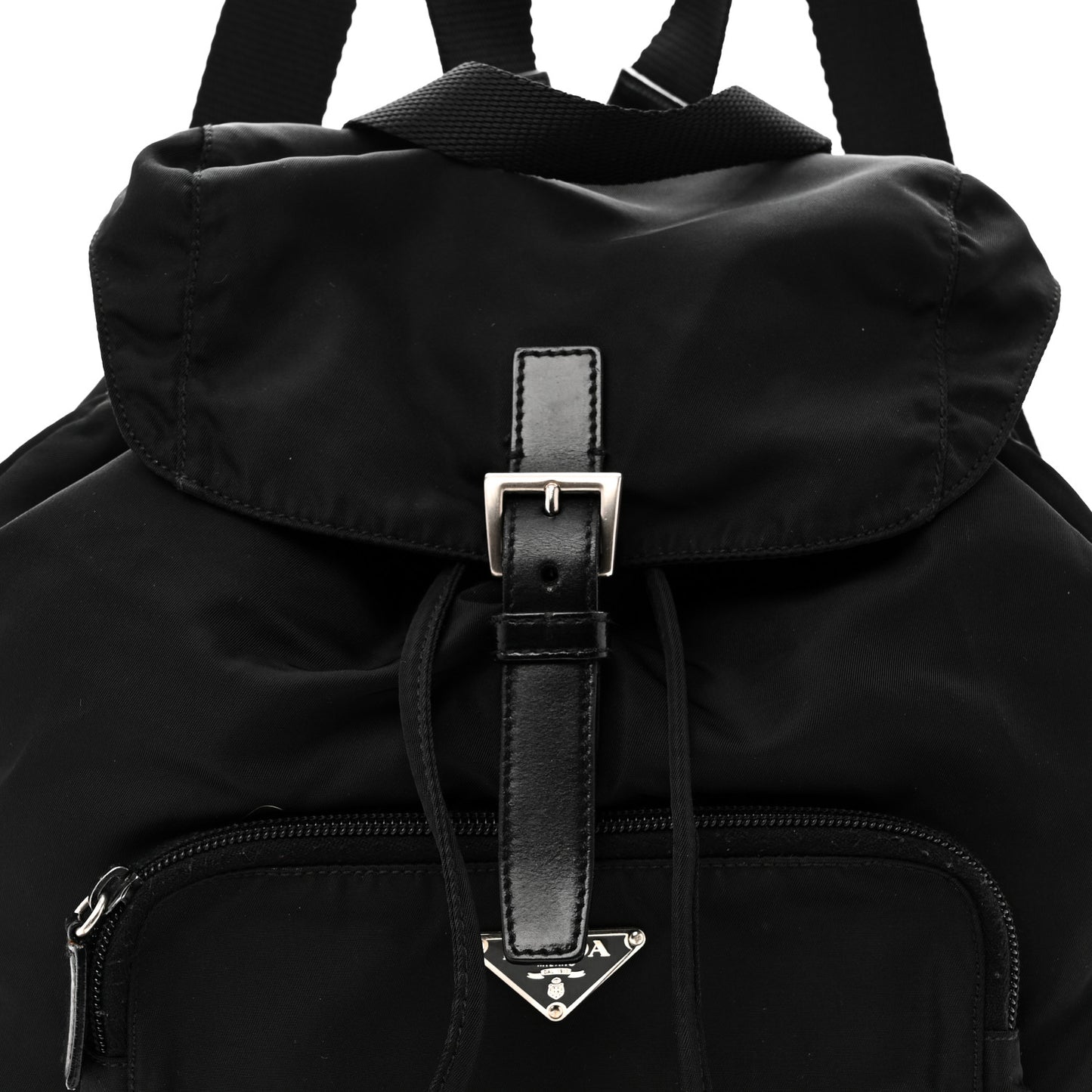 Tessuto Nylon Vela Cinch Backpack Black