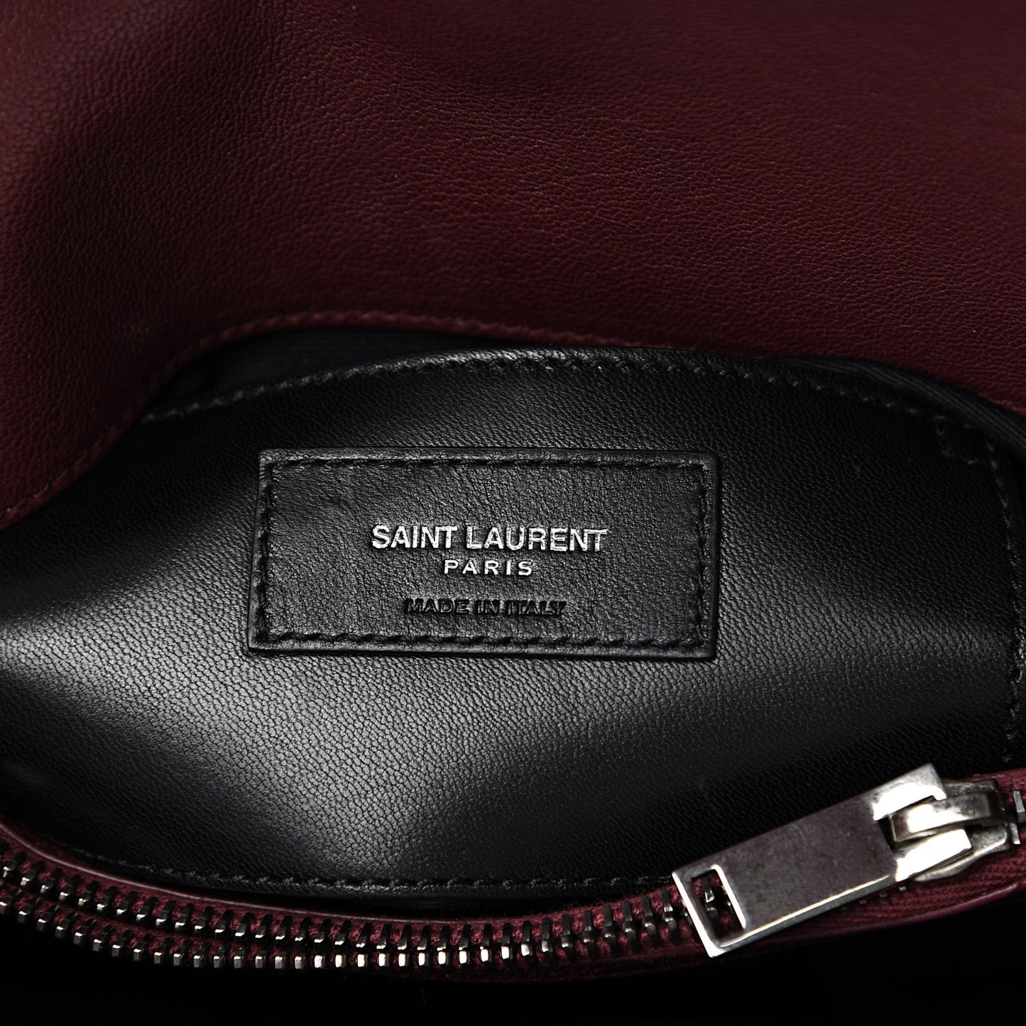 Sheepskin Matelasse Chevron Monogram Medium College Bag Rouge Legion