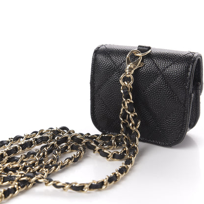 Chanel Caviar Quilted Airpods Pro Case Black 7 of 8