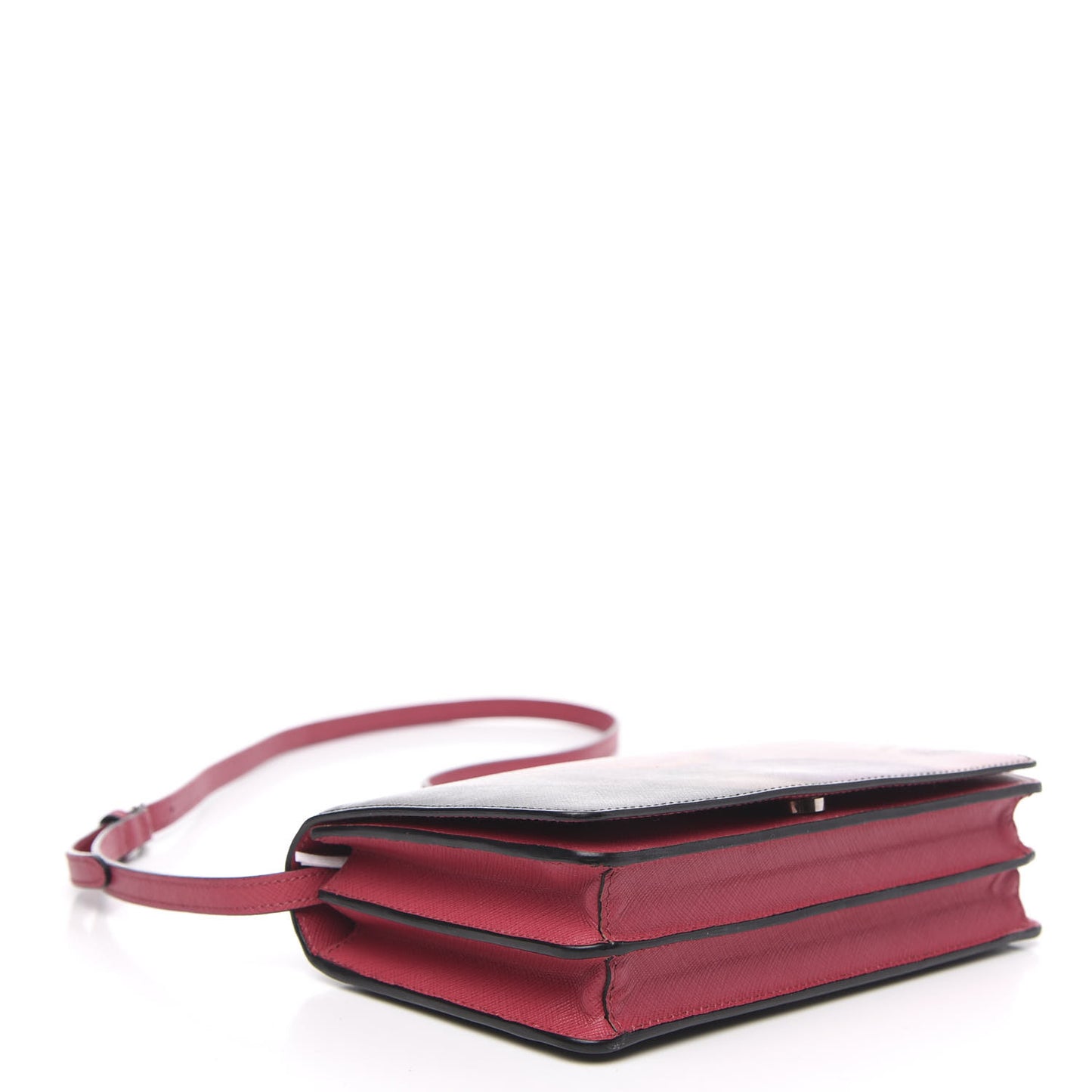 Saffiano Lisa Print Crossbody Bag