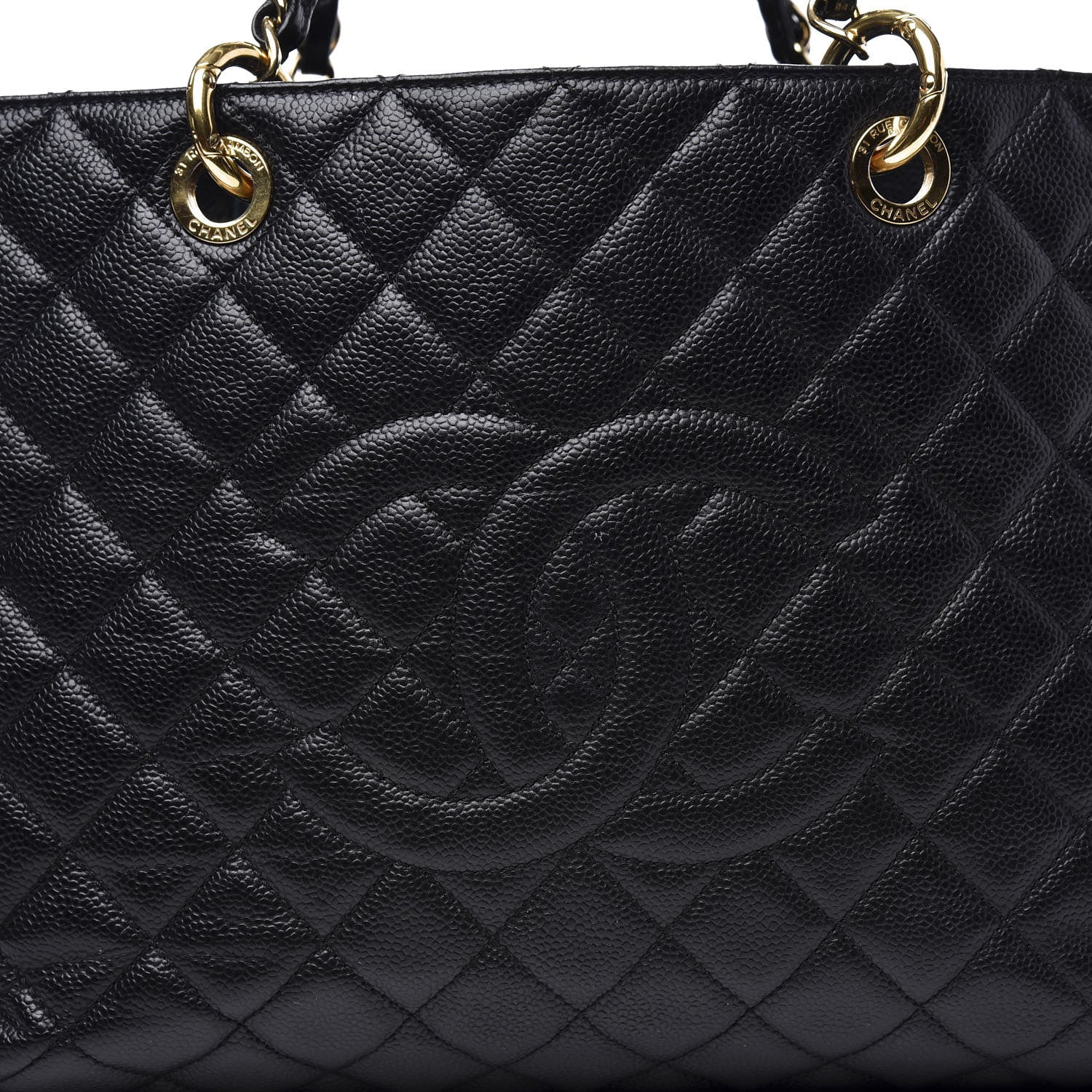 Chanel Caviar Quilted XL Grand Shopping Tote GST Black 12 of 12