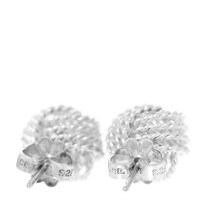 Tiffany Sterling Silver Twist Knot Earrings 4 of 5