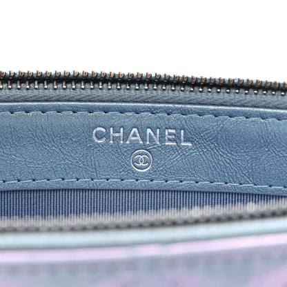 Chanel Iridescent Lambskin Calfskin Quilted Small Gabrielle Clutch With Chain Light Purple 8 of 14