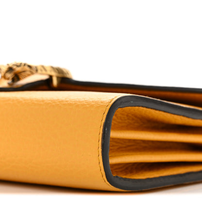 Gucci Calfskin Garden Dionysus Chain Wallet Yellow 9 of 12