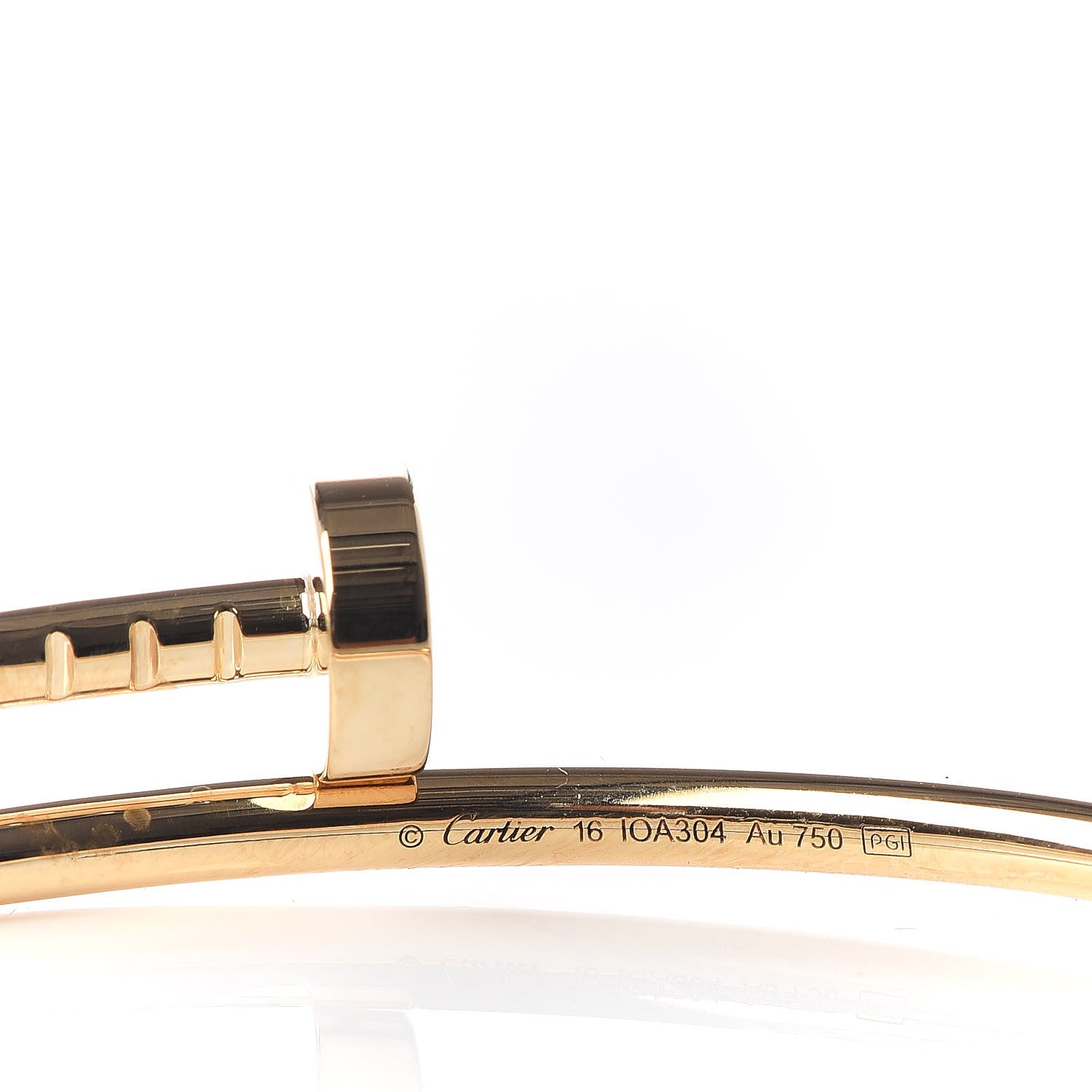 Cartier 18K Yellow Gold Small Juste Un Clou Bracelet 16 4 of 6
