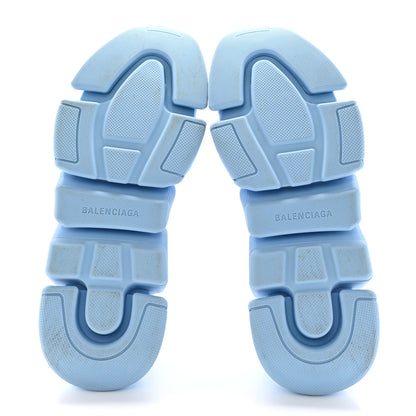 Balenciaga Technical 3D Recycled Knit Allover Logo Mens Speed 2.0 Sneakers 44 Soft Blue White 6 of 15