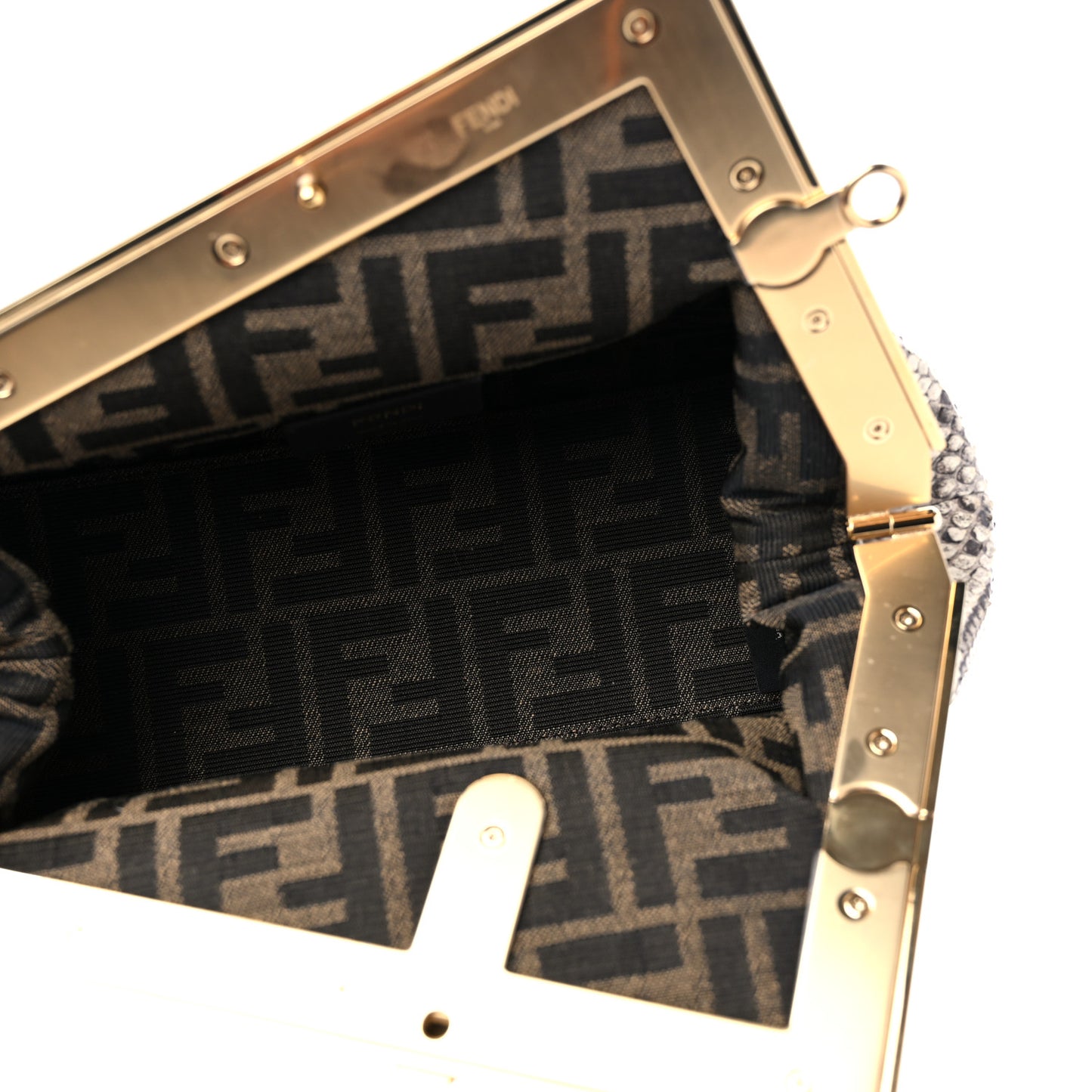 Snakeskin Small Fendi First Daisy Roccia