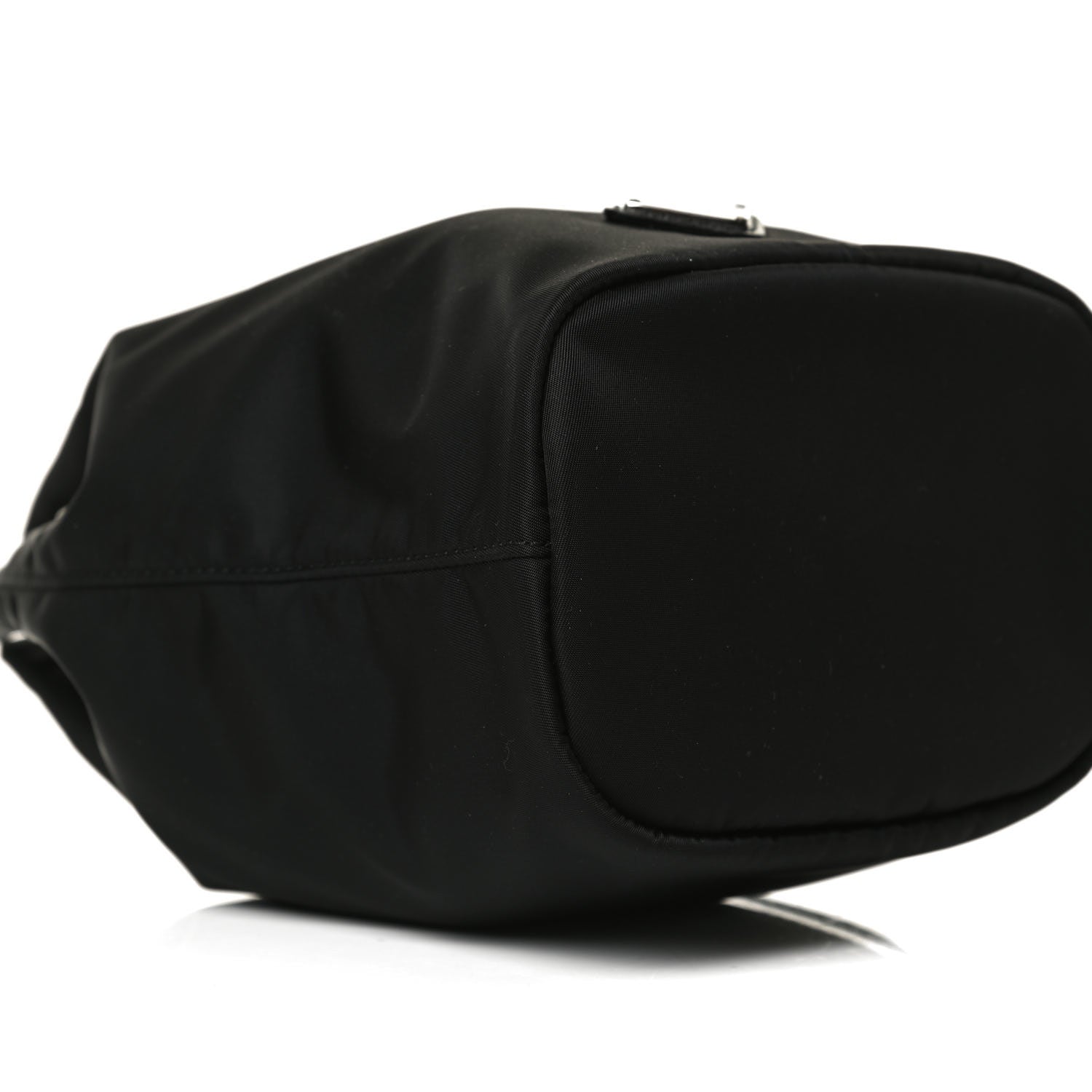 Prada Saffiano Tessuto Nylon Vela Bucket Wristlet Black 10 of 15