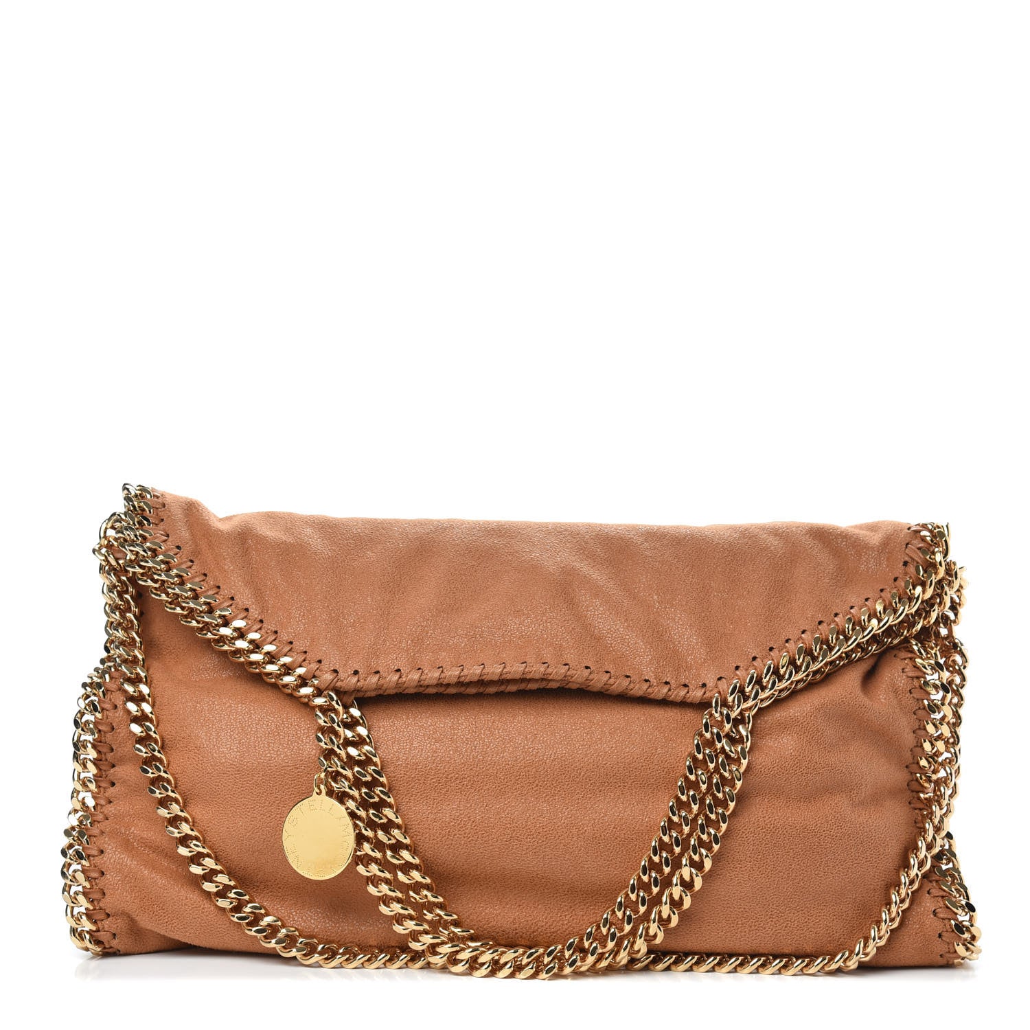 Stella McCartney Shaggy Deer Falabella Fold Over Tote Brandy 1 of 9