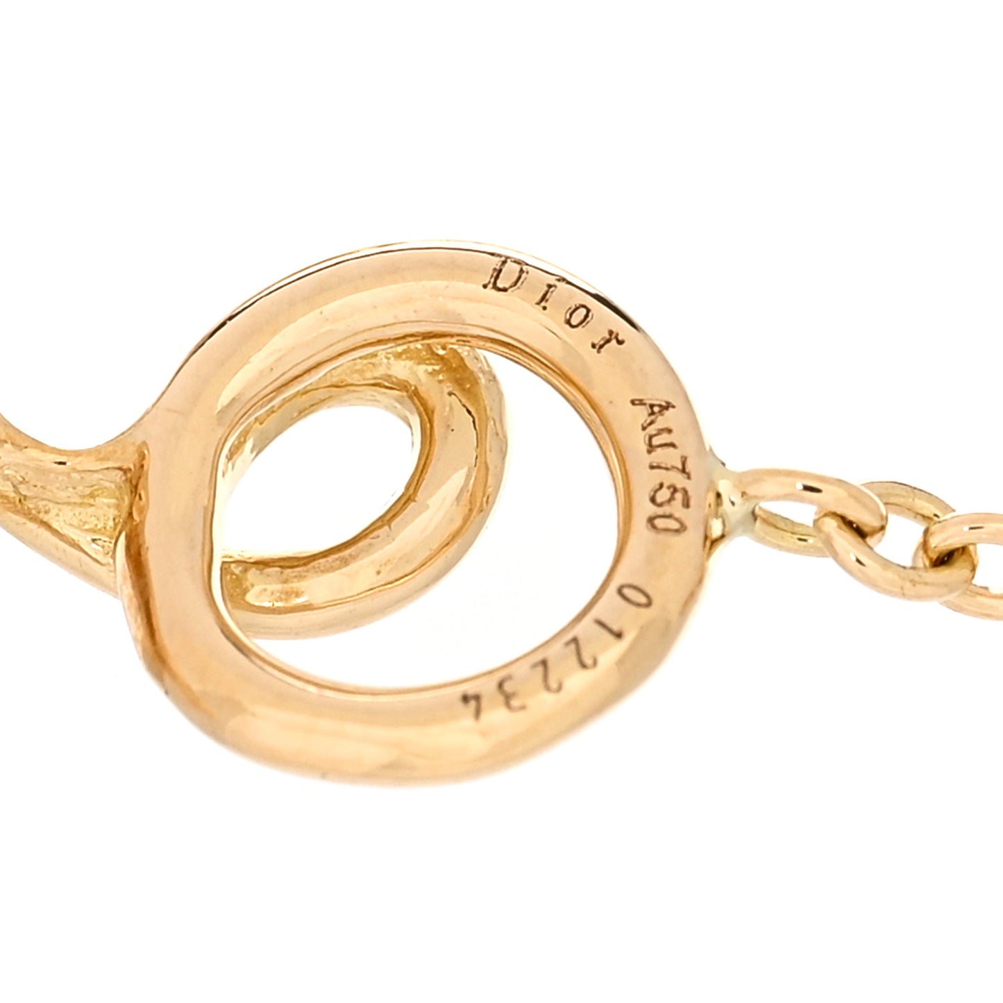 18K Yellow Gold Diamond Oui Bracelet