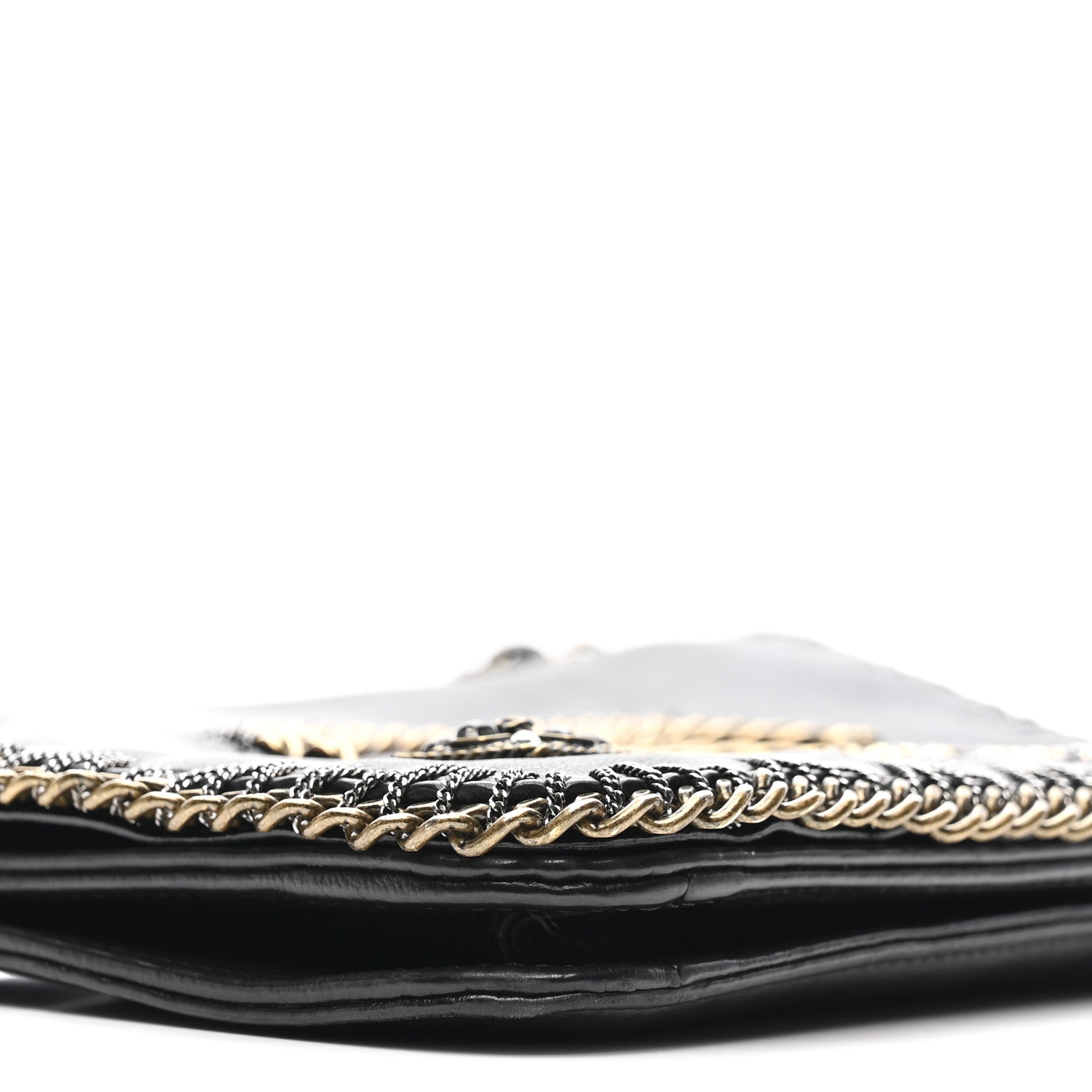 Chanel Calfskin Chain CC Byzance Flap Black 9 of 14