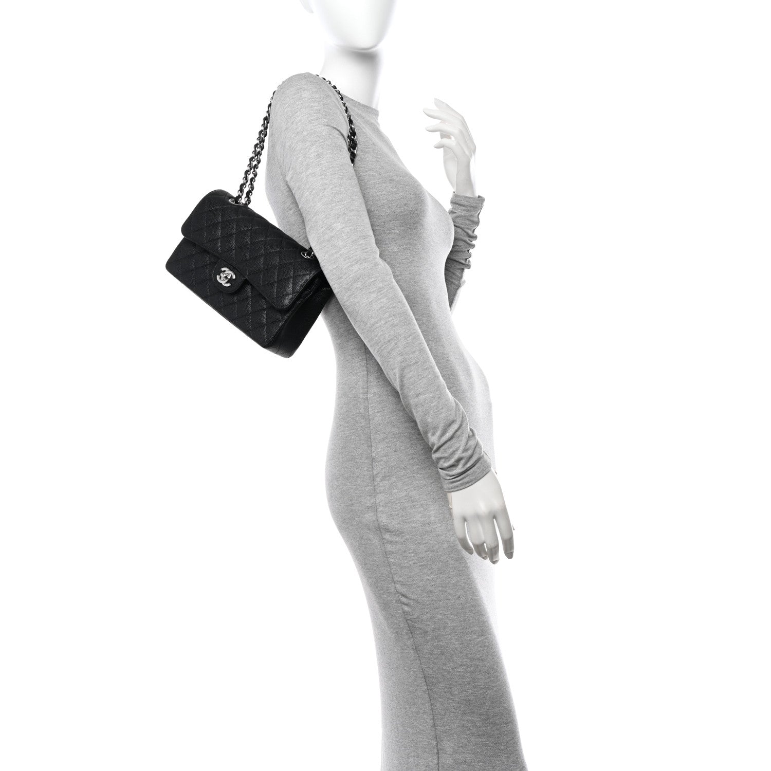 Chanel Caviar Quilted Small Double Flap Black 2 of 11