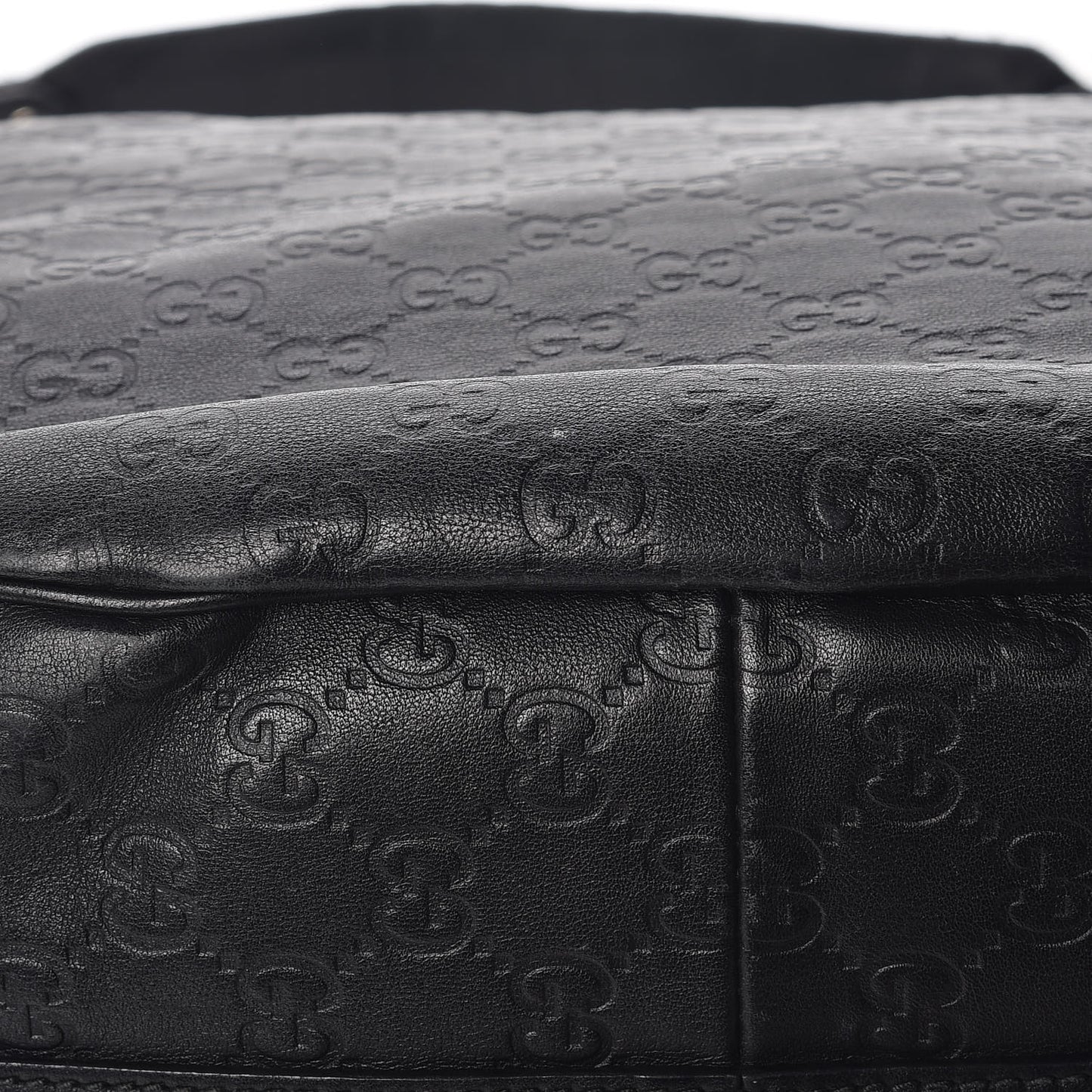 Guccissima Large GG Twins Hobo Black