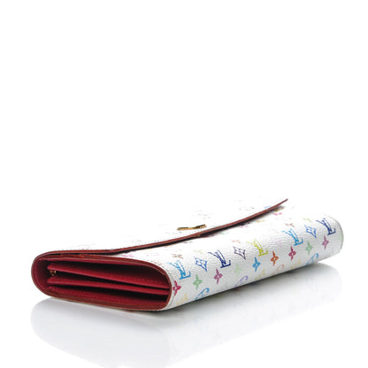 Louis Vuitton Monogram Multicolor Sarah Wallet White 4 of 9