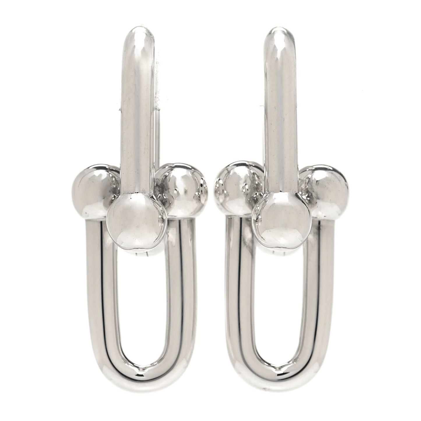 Sterling Silver Large HardWear Link Earrings