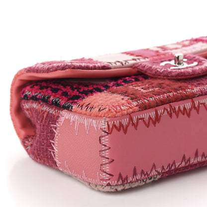 Chanel Tweed Patchwork Medium Single Flap Pink 6 of 13
