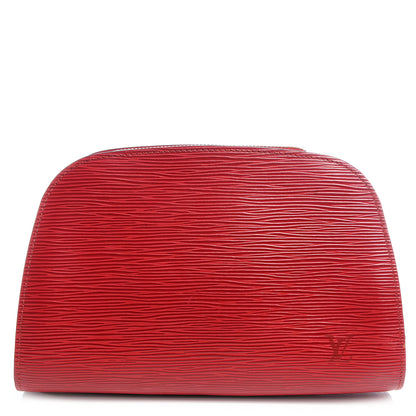 Louis Vuitton Epi Dauphine Cosmetic Pouch 24 Makeup Red 1 of 7