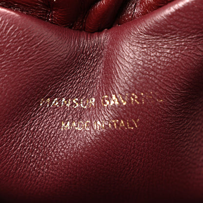 Mansur Gavriel Lambskin Cloud Mini Clutch Pomegranate 6 of 9