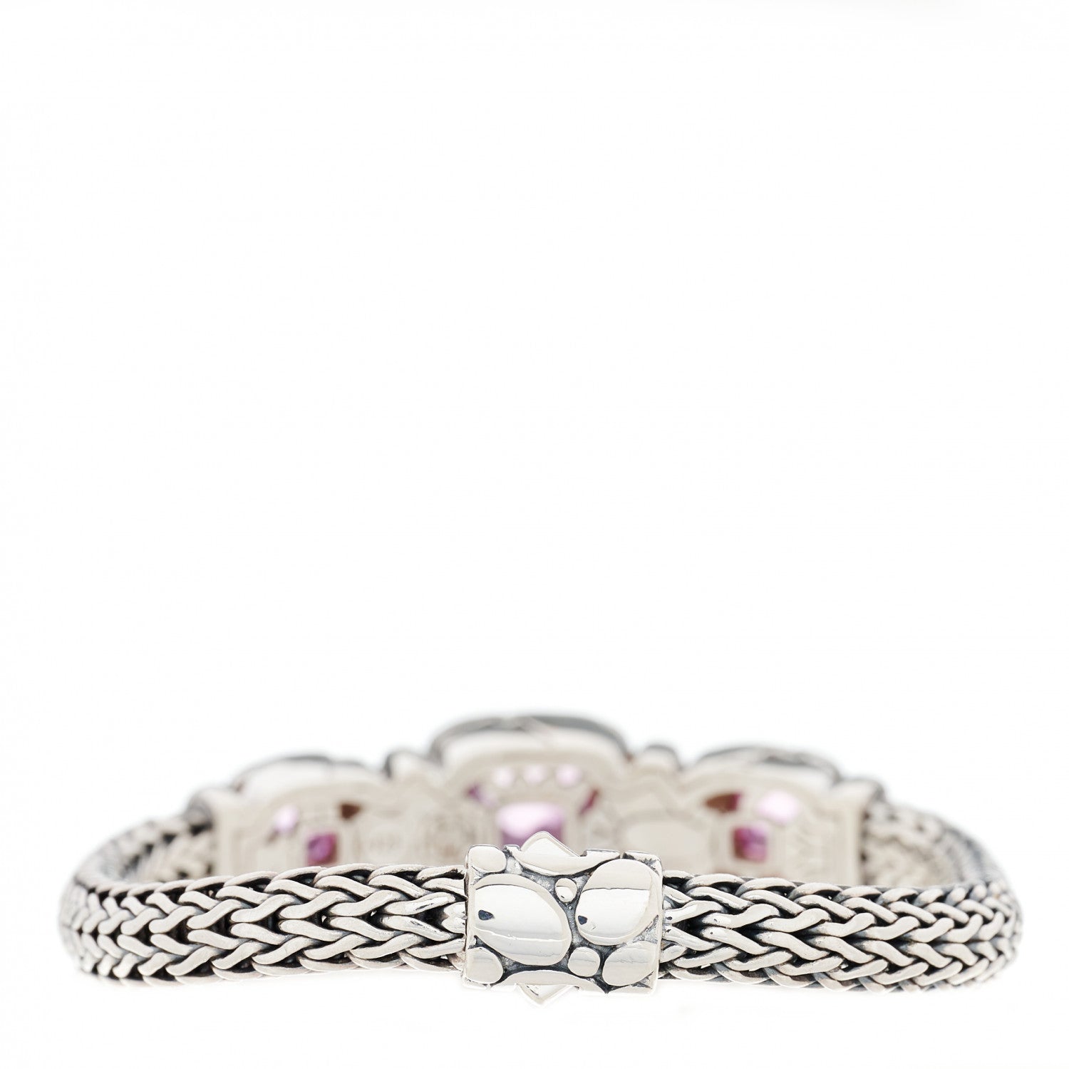 John Hardy Sterling Silver Pink Topaz Batu Kali Bracelet 2 of 4