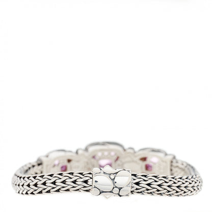 John Hardy Sterling Silver Pink Topaz Batu Kali Bracelet 2 of 4