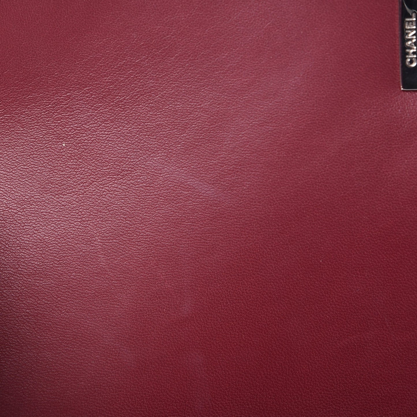 Lambskin Surpique Chevron Medium Single Flap Dark Red