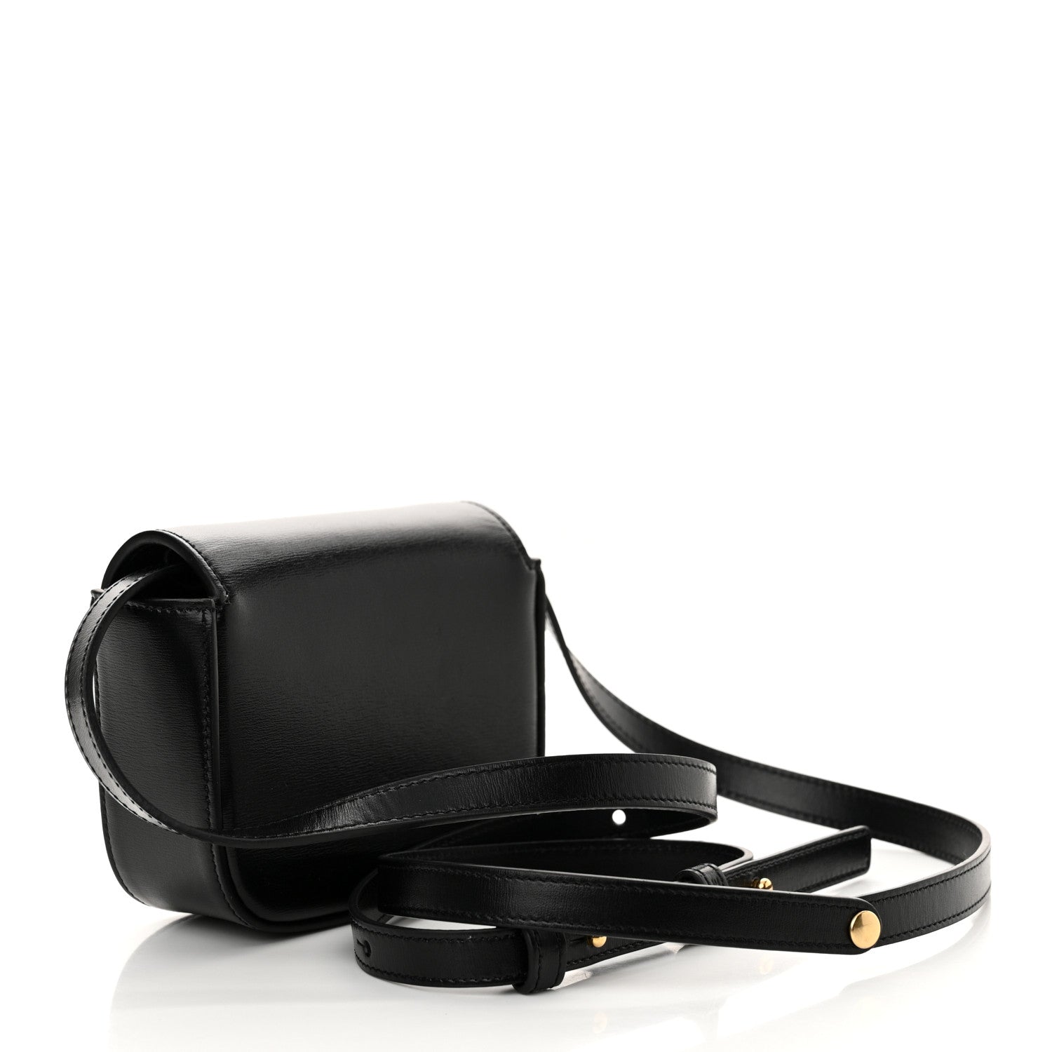 Celine Shiny Calfskin Mini Claude Black 3 of 12